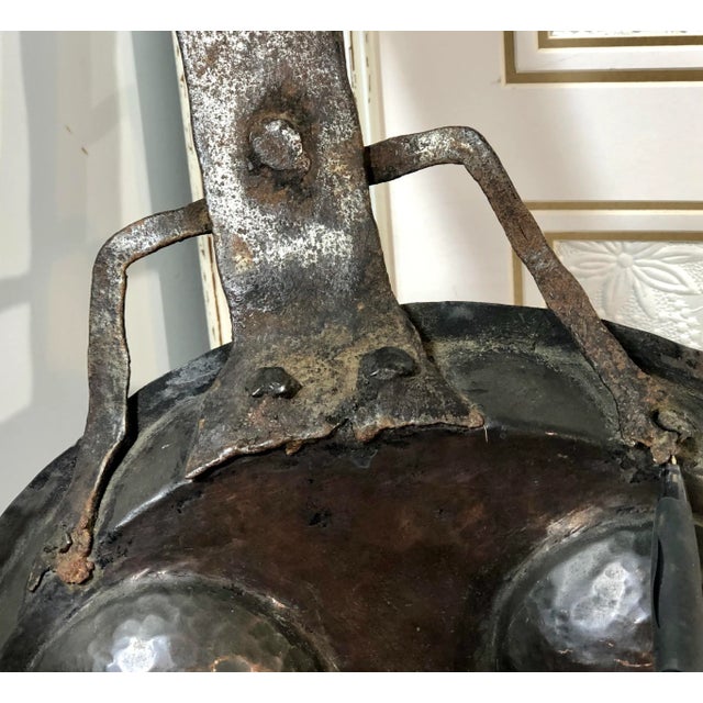 Copper Wall Hanging Antique Hand Crafted Cooking Utensils, Signed - Set of 4 For Sale In Phoenix - Image 6 of 13