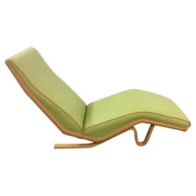 Wood Mid-Century British Leather Chaise Lounge by Andrew J. Milne, 1950 For Sale - Image 7 of 7