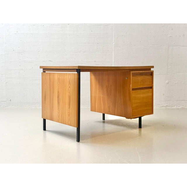 Mid-Century Desk with Linoleum Top from Merz Roller, 1960s For Sale - Image 9 of 16