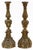 19th Century Pair of Italian Baroque Carved Giltwood Candlesticks – 28" Tall For Sale - Image 5 of 13