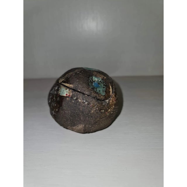 Mid-Century Rounded Earthenware Box For Sale - Image 6 of 9