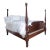 Antique 4-Poster Double Hand-Carved Bed From the Early 1900s For Sale