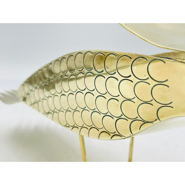 Vintage Brass Bird Sculpture by Oswaldo Guayasamín, Signed, Latin American Art For Sale - Image 17 of 18