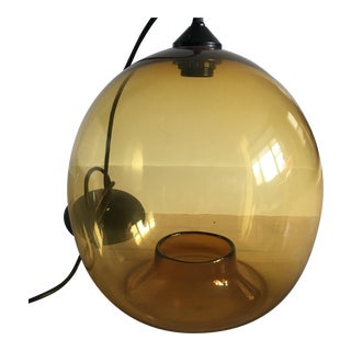 Niche Modern Amber Pendant Light For Sale