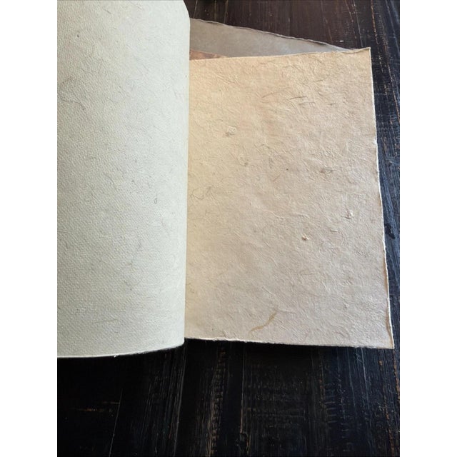 Light Green 8 Beautiful Handmade Blank Papers Journals or Artists Sketchbook featuring Faux Antique Labels : 3 Large, 5 Small For Sale - Image 8 of 9