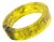 John Galliano Yellow Acrylic Resin Bracelet Bangle with Newspaper Inclusions For Sale