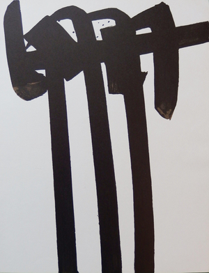 Pierre Soulages, Lithograph No. 28, Lithograph
