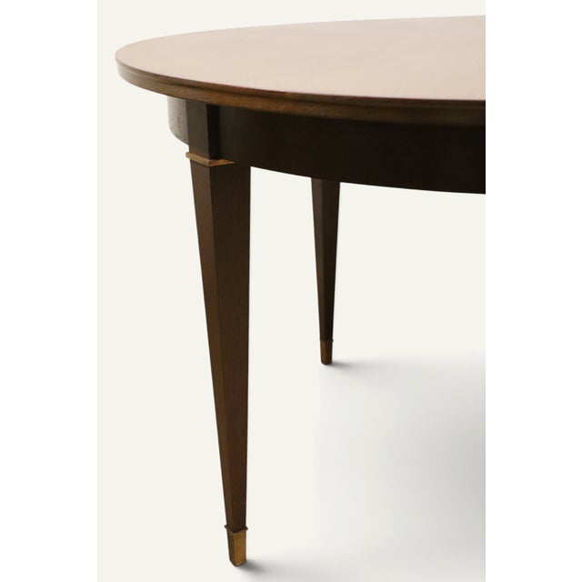 Art Deco Neo-Classical Style Mahogany Dining Table, 1940 For Sale - Image 4 of 16