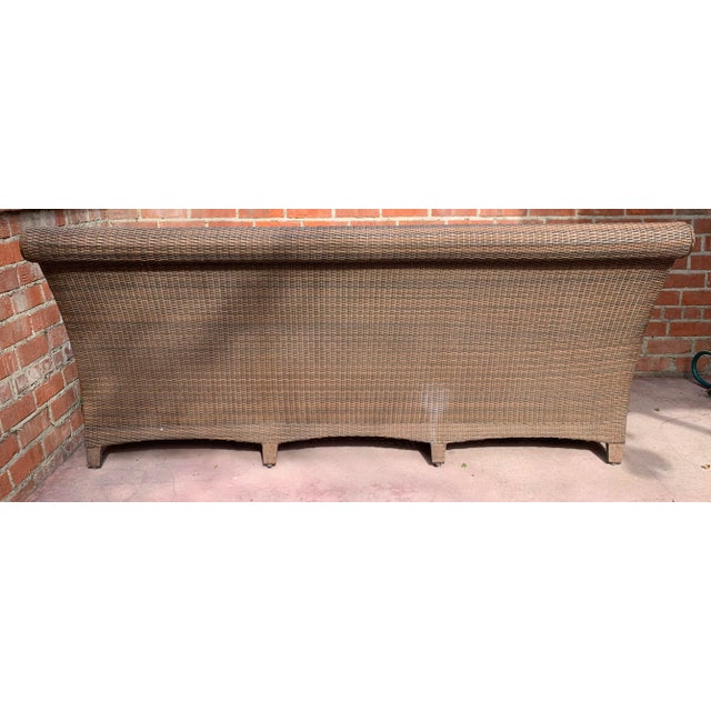 Vintage Outdoor Woven Vinyl Sofa Chairish