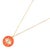 Early 21st Century Cheerful Neon Pink Evil Eye & Diamond Pendant Gold Chain Necklace For Sale - Image 5 of 7