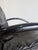 Post Modern Black Tubular Metal and Leather Rocker Attrb Les Amisco Canada c.1980's For Sale - Image 9 of 9