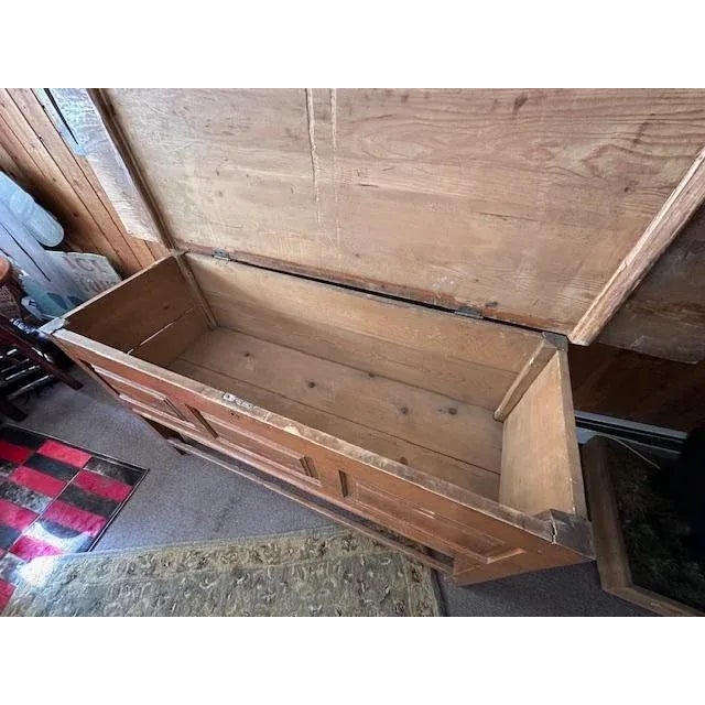 Early 1900s French Baker's Table With Lift Top For Sale - Image 11 of 12