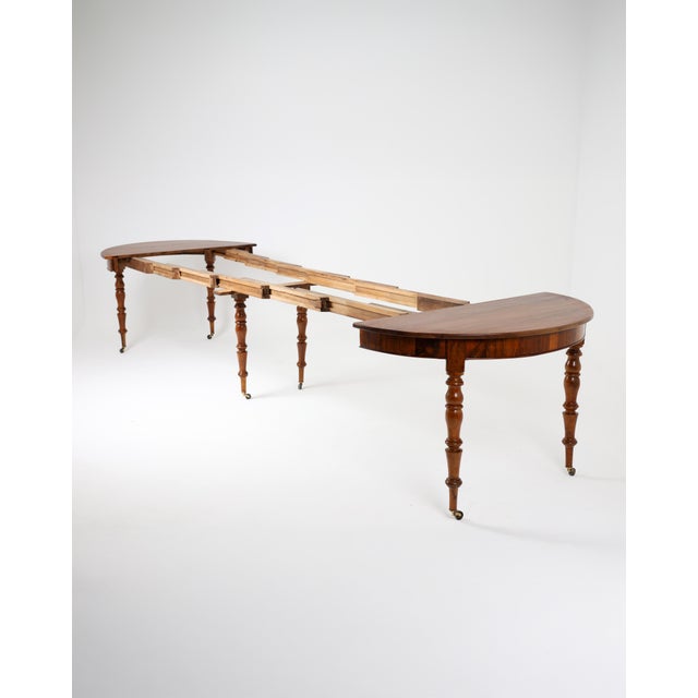 19th Century French Extendable Walnut Dining Table, 1850 For Sale - Image 5 of 18
