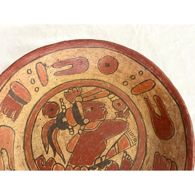 Ceramic Mid Century Folk Art Pottery Dish For Sale - Image 7 of 10