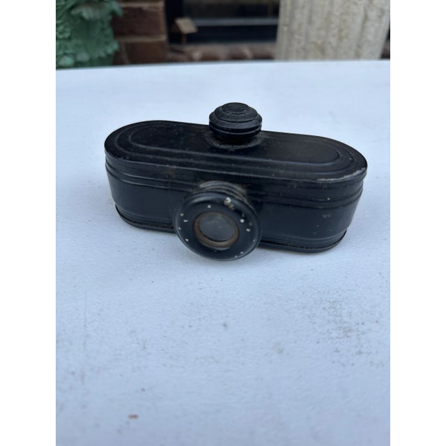 Small Black Hand Held Vintage Camera For Sale - Image 4 of 8
