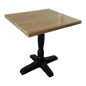 1990s Vintage Solid Oak, Butcher Block Top Bistro/Pub Table