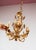 1970s Italian Chandelier in Gilded Metal with Leaves and Flowers, 1970s For Sale - Image 5 of 8
