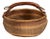 Mid 20th Century Ghana Tan Wicker Basket For Sale