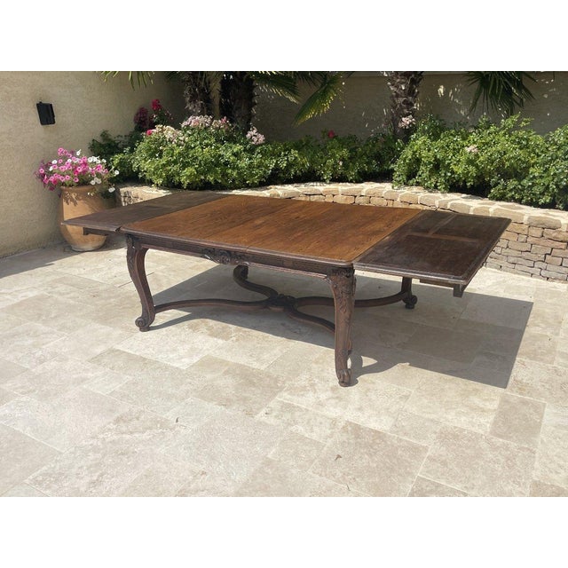 Louis XV Style Dining Table in Oak For Sale - Image 13 of 14