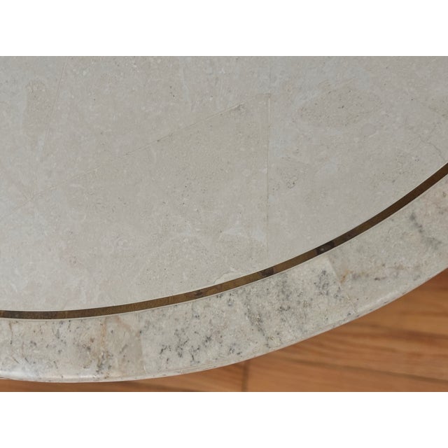 Cream 1980s Casa Bique Marble Top Neoclassical Credenza For Sale - Image 8 of 12