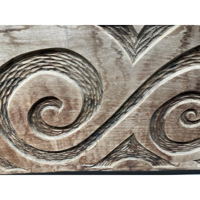 Andrianna Shamaris Monumental Hand Carved Panel For Sale - Image 13 of 18