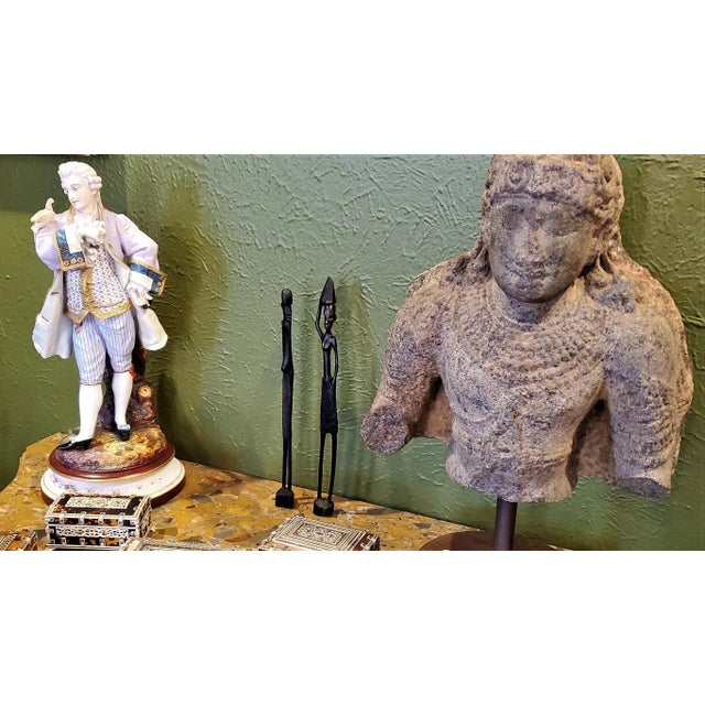 Black Vintage Luba Figures - a Pair For Sale - Image 8 of 9