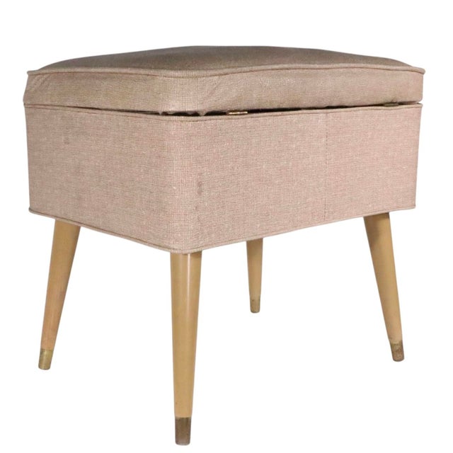 Mid Century Singer Sewing Bench For Sale - Image 13 of 17