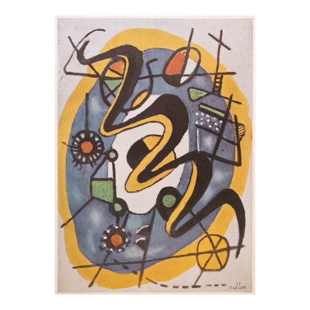 1948 After Fernand Léger "Composition", First Edition Period Offset Lithograph For Sale