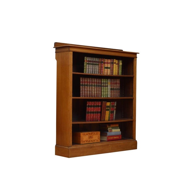 Edwardian Walnut Open Bookcase, 1900 For Sale - Image 3 of 18