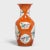 1920s Chinese Persimmon Phoenix Tail Vase With Cartouche Paintings For Sale - Image 4 of 7