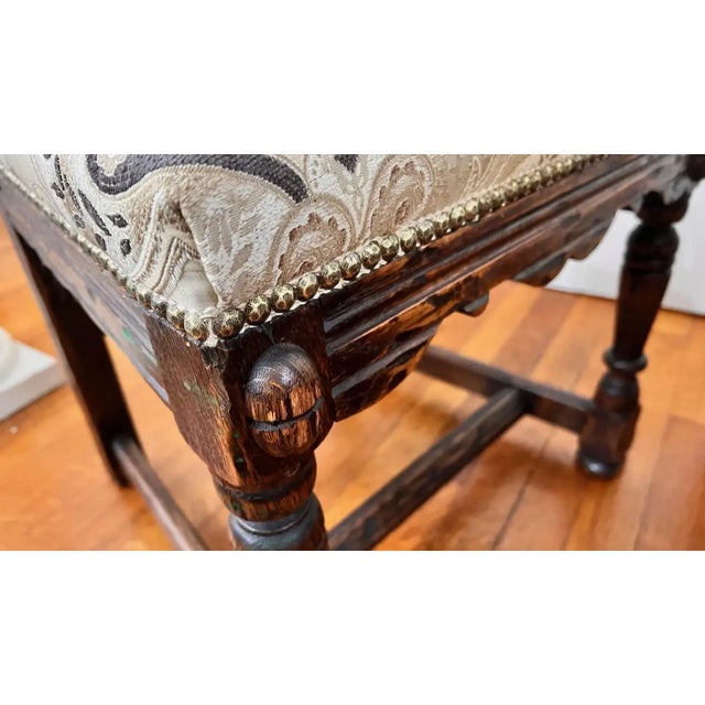 1930s Feudal Oak Chairs by Jamestown Lounge Company - Set of 4 For Sale - Image 9 of 11