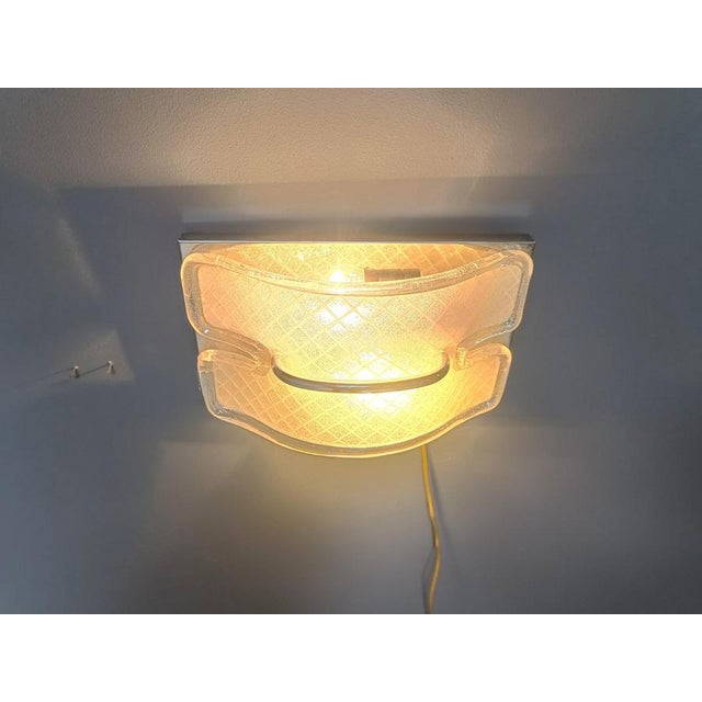 Vintage Murano Glass Wall Sconce, 1970s For Sale - Image 4 of 8