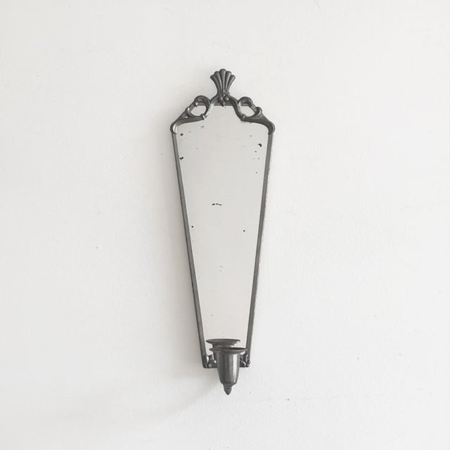 Graceful mirror from Sweden, 1930s Marked with the manufacturer's stamp Svenskt Tenn This piece has an attribution mark, I...