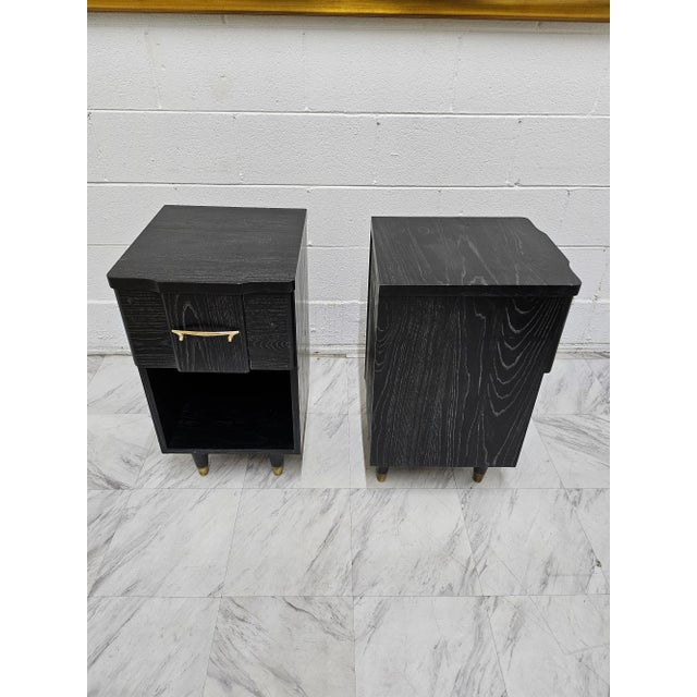 1940s Cerrused Night Stands - a Pair For Sale In Los Angeles - Image 6 of 12