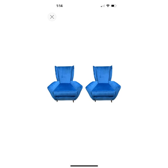 1950s Pair of Italian Modern Lounge Chairs For Sale - Image 12 of 12