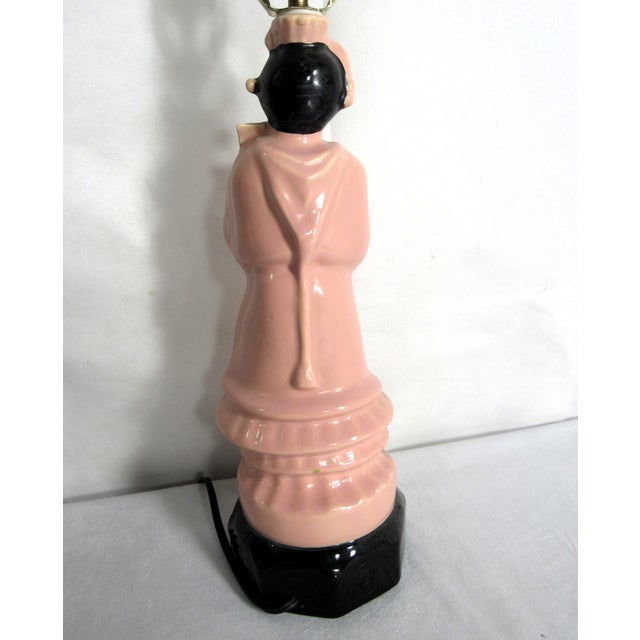 Mid 20th Century Asian Lady Lamp 1940 - 1950 For Sale In New Orleans - Image 6 of 11