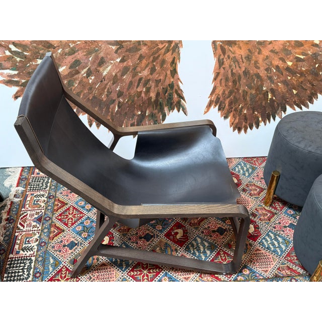 Toro Lounge Chair + Ottoman, Set For Sale In San Francisco - Image 6 of 12