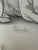 1940s 1940s Original Signed Graphite Illustration of Boy With Dog and Christmas Wreath, 12 × 9.5 In. For Sale - Image 5 of 6