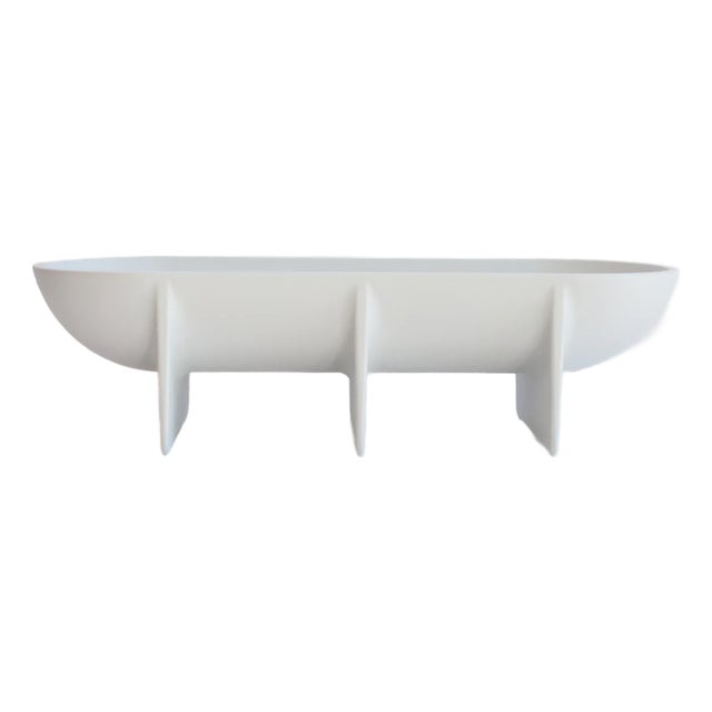 Fort Standard Standing Bowl – Sculptural Elevated Centerpiece For Sale