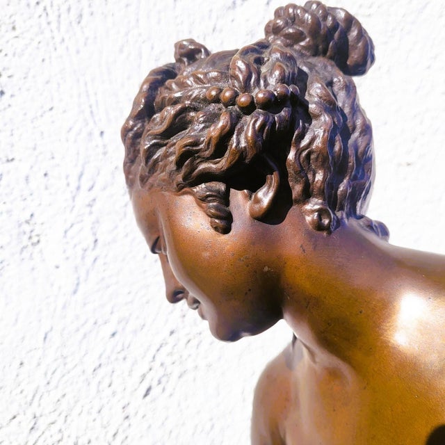 Allegrain, Venus at the Bath, 19th Century, Bronze For Sale - Image 16 of 18