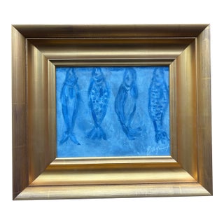 2026 Elle Yount “Rung of Fishes” Original Painting, Framed For Sale