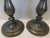 Traditional Pair of Tall Pewter Candlesticks in the Colonial Style For Sale - Image 3 of 9