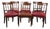 Assembled Set of Six English George III Mahogany Neoclassical Dining Chairs, Four 18th Century For Sale
