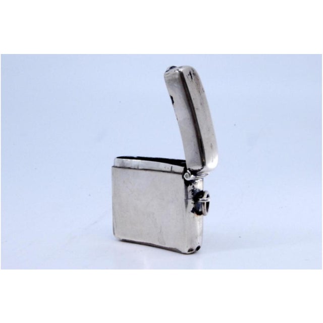 Silver Matchbox with Hanging Ring For Sale - Image 4 of 10