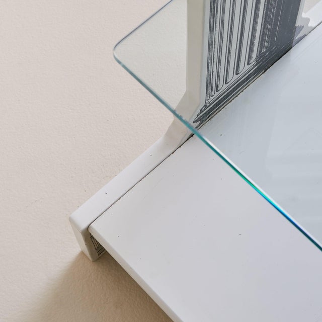 White Italian Lacquered Wood Corinthian Column Étagère by Fornasetti, 1996 For Sale - Image 8 of 11