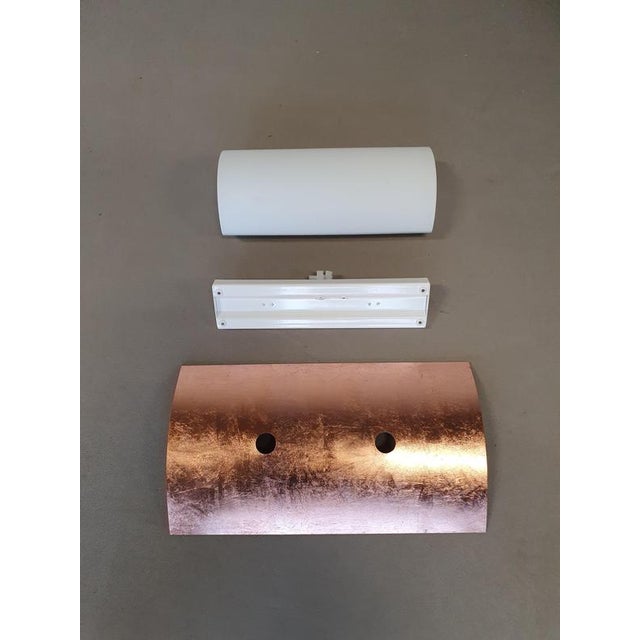White Glass and Copper Wall Sconces from Bankamp Leuchten, Set of 3 For Sale - Image 6 of 11