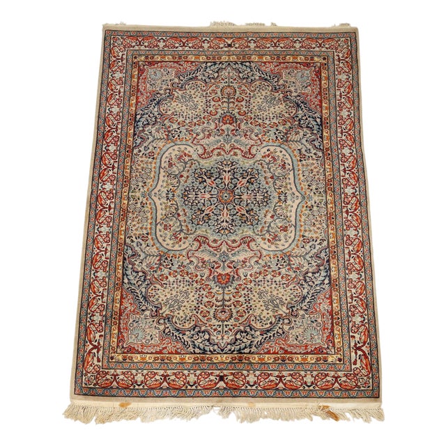 Kashmir Rug in Wool For Sale