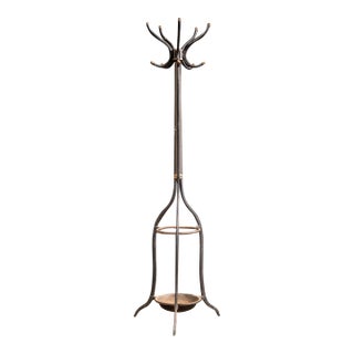 Antique Rotating Cast Iron Barbershop Coat Rack Umbrella Stand For Sale