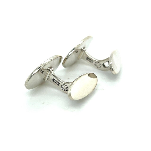 Georg Jensen 1990s Georg Jensen Estate Mens Cufflinks Silver, 2 Pieces For Sale - Image 4 of 8