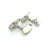 Georg Jensen 1990s Georg Jensen Estate Mens Cufflinks Silver, 2 Pieces For Sale - Image 4 of 8
